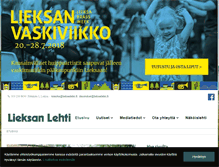 Tablet Screenshot of lieksanlehti.fi